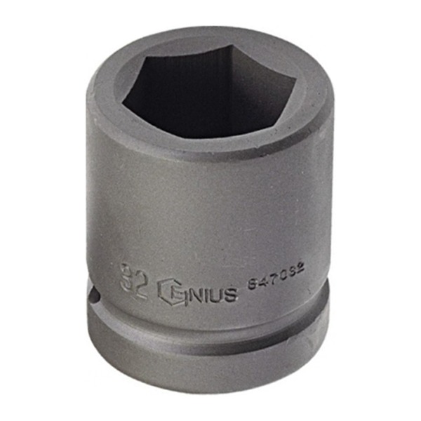 지니어스 1인치 육각 임팩소켓 복스알 33mm (200-3117)