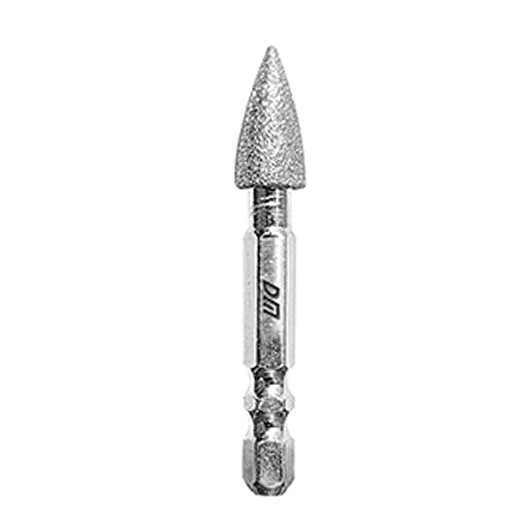 전동드릴용 육각생크 다이아몬드 추지석 총알형 (1390-4181)