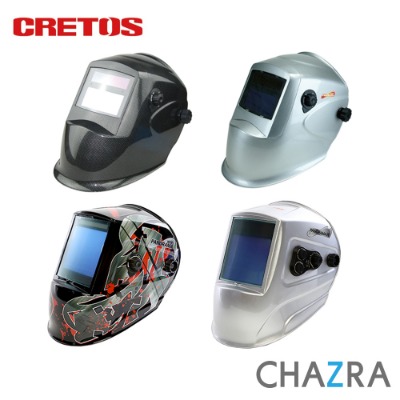 크레토스 자동 차광 용접면 용접 헬멧 다용도 산업용