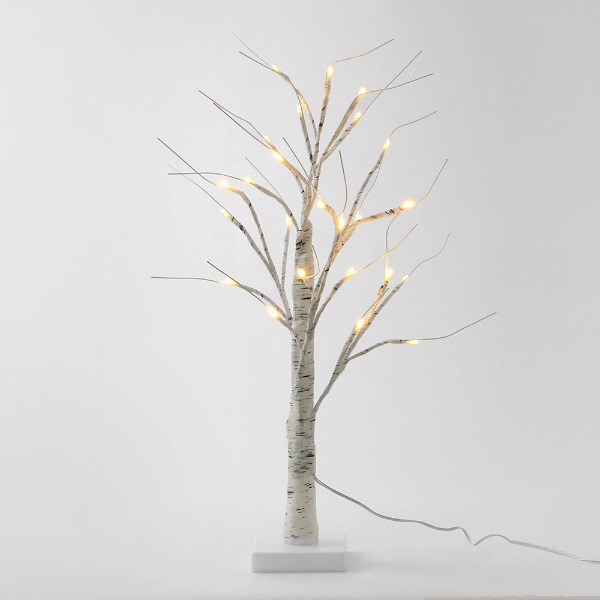 LED 60cm 자작나무 무드등 인테리어 스탠드 나무등 감성등 조명 트리 (390162)