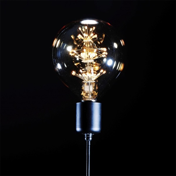 비츠온 에디슨 LED 램프 골드 1.8W 조명 램프 E26 눈꽃 G125-G 1개입(46830)