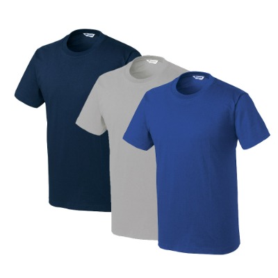 티뷰크 RS-ROUND1 여름 반팔 라운드 티셔츠 상의 반팔티 작업복 단체복